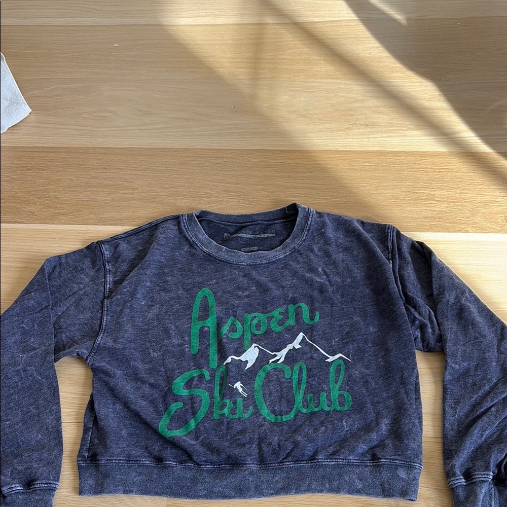 Prince Peter collection, thin, soft, Aspen Ski Club Gray Sweatshirt size medium